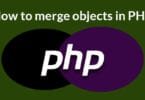 How to merge objects in PHP