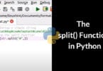 The split() Function in Python
