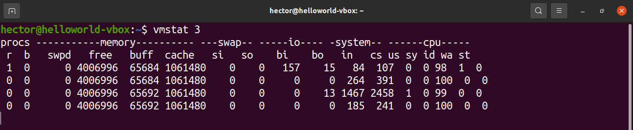 linux command to check cpu utilization