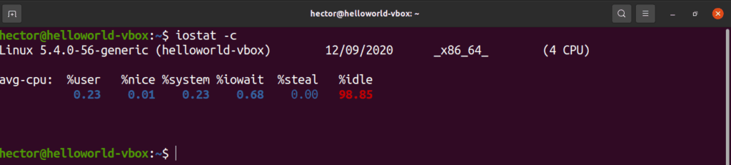 Check cpu utilization in linux - luahunter