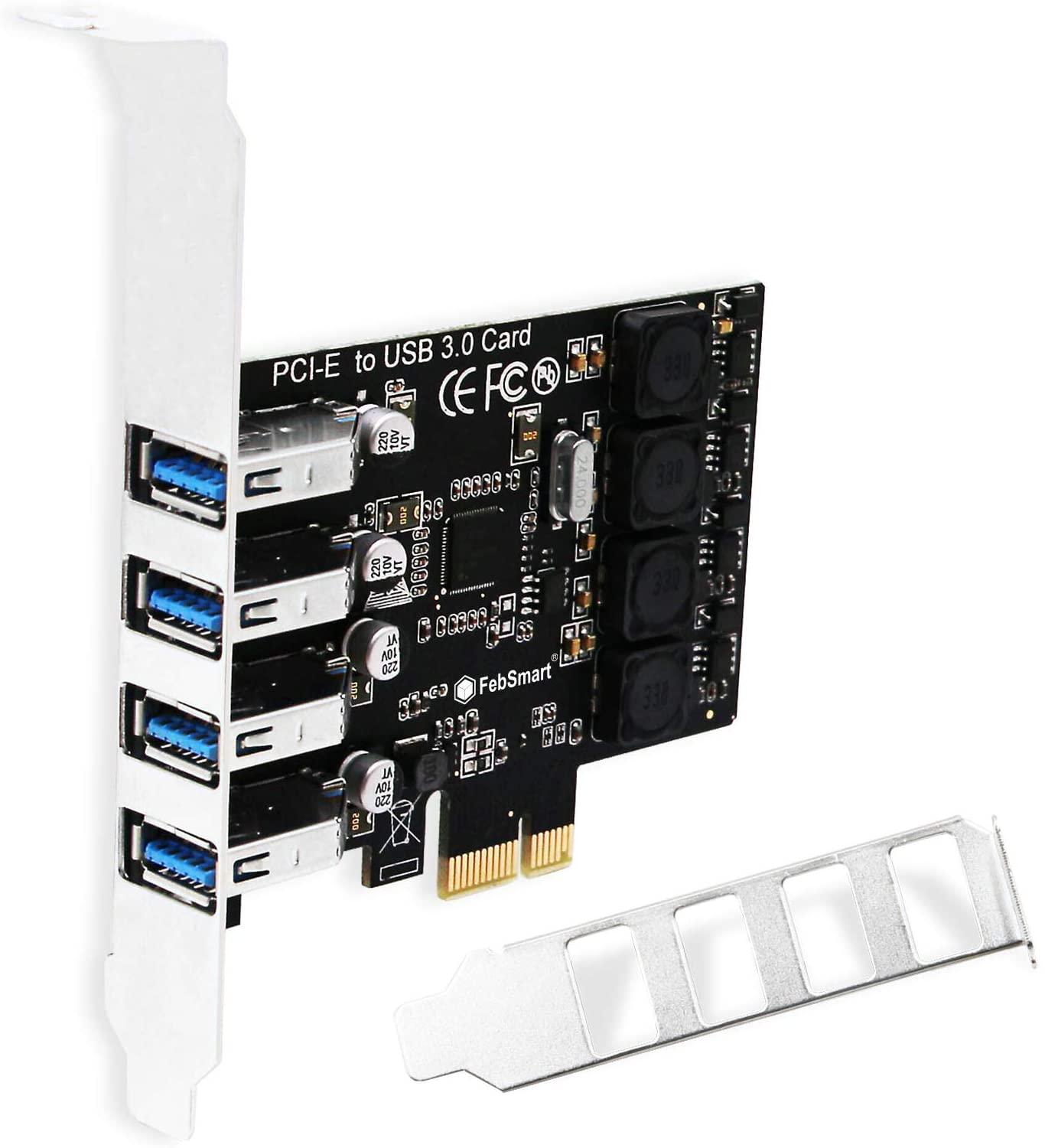 PCI Express Expansion Card up to 5Gbps Chipset 19 Pin USB 3.0 Card Adapter with Low Profile Lazmin 2 Port USB 3.0 PCIE Internal Card 