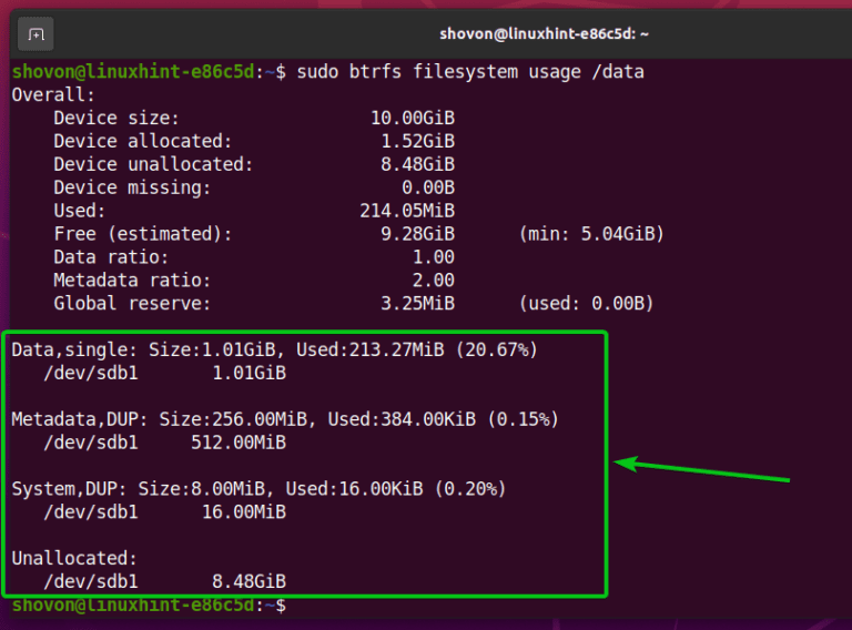 Форматирование в btrfs команда linux