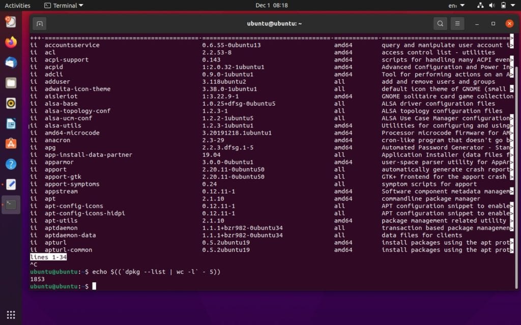 ubuntu server wireshark