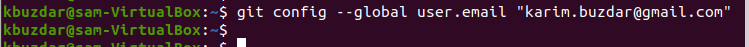 Git global user