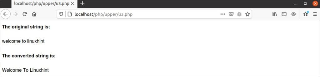 change-the-string-into-uppercase-in-php