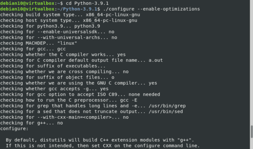 Как обновить python debian