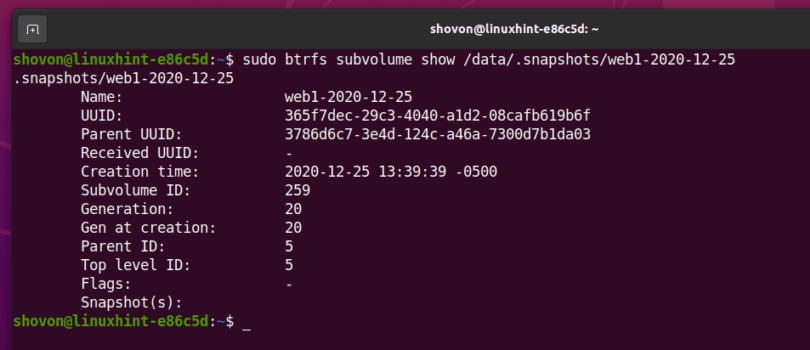 How To Use Btrfs Snapshots