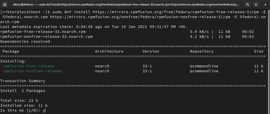 fedora ungoogled chromium