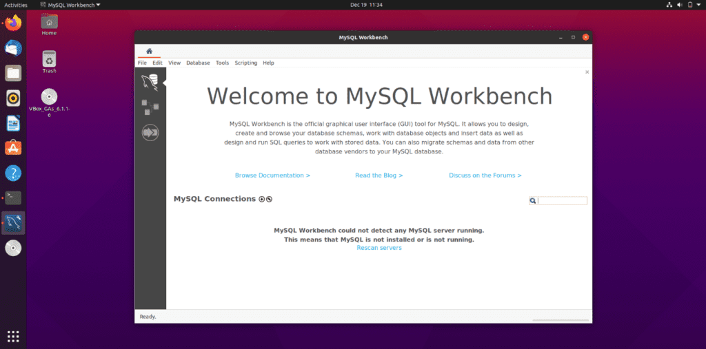 create database mysql ubuntu