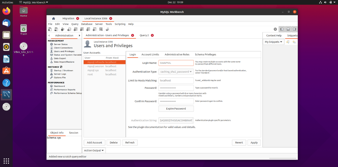 mysql workbench boolean