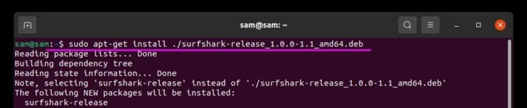 surfshark ubuntu download