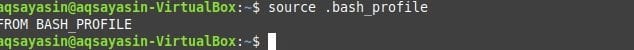 Bash profile. Bash profile