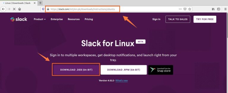 Как установить slack на debian