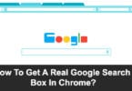 How To Get A Real Google Search Box In Chrome?