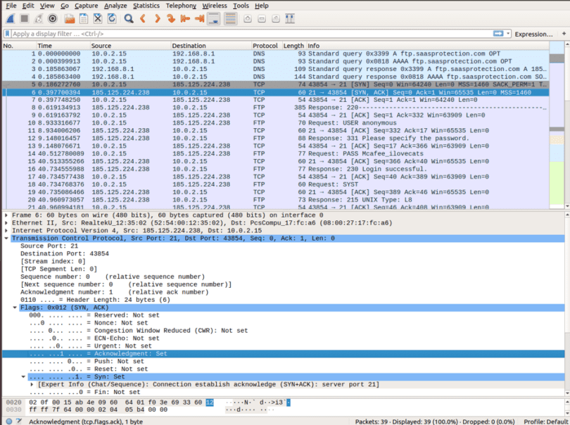 wireshark filters syn