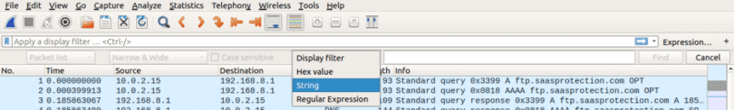 wireshark filter clear text password