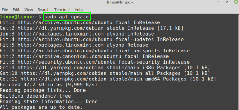 how-to-install-yarn-on-linux-mint-20