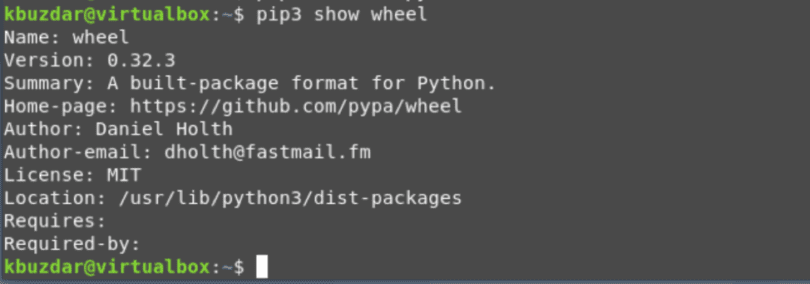 pip3 install linux
