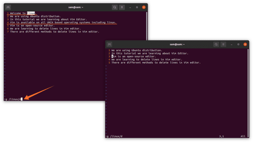 How to delete lines in Vi/Vim? Linux Hint