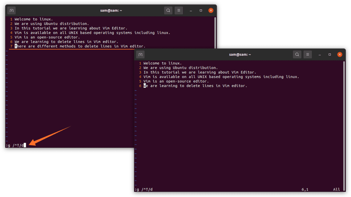 How to delete lines in Vi/Vim? Linux Hint