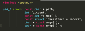 POSIX Spawn with C Programming
