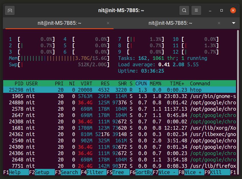 linux task manager shortcut