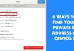 6 Ways to Find Your Private IP Address in CentOS 8