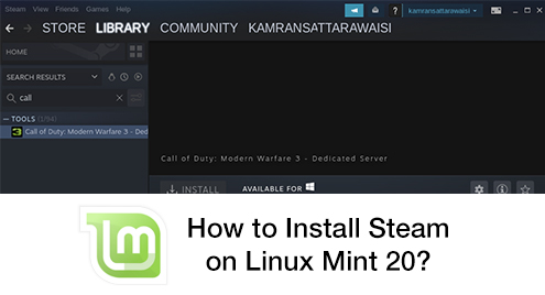 How to Install Steam on Linux Mint 20?