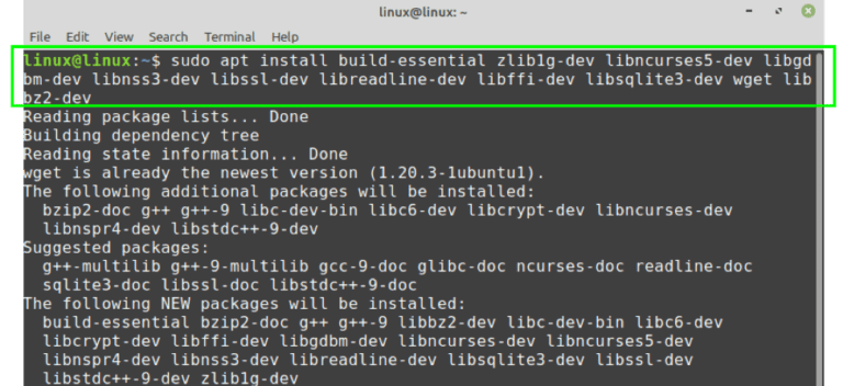 How to Install Python 3.9 on Linux Mint 20?
