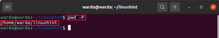 Команда pwd в linux