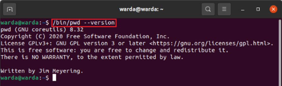 Linux pwd Command