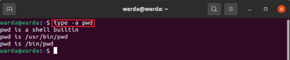 Pwd Command In Linux Example