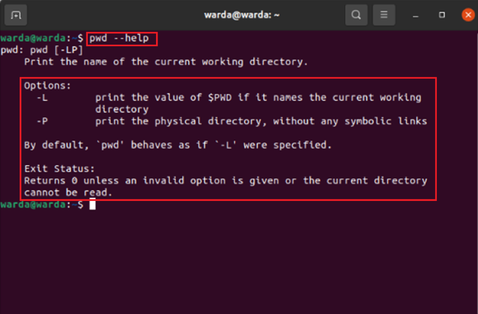 Linux pwd Command