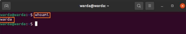 Whoami linux что делает