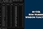 MySQL Row Number Window Function