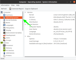 Как запустить hardinfo linux