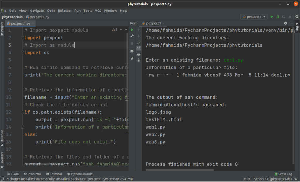 How to Use pexpect in Python