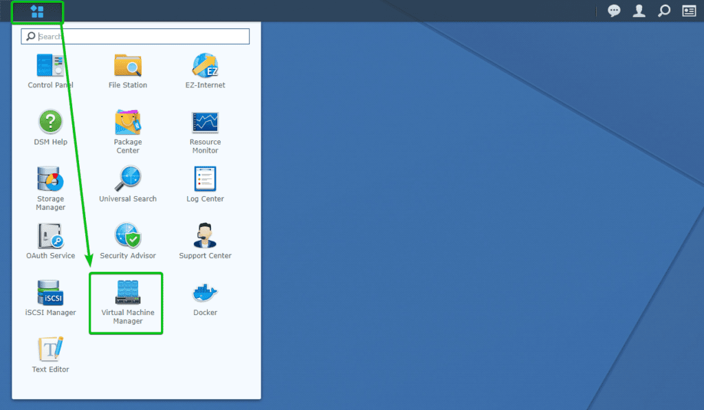 Synology virtual machine manager