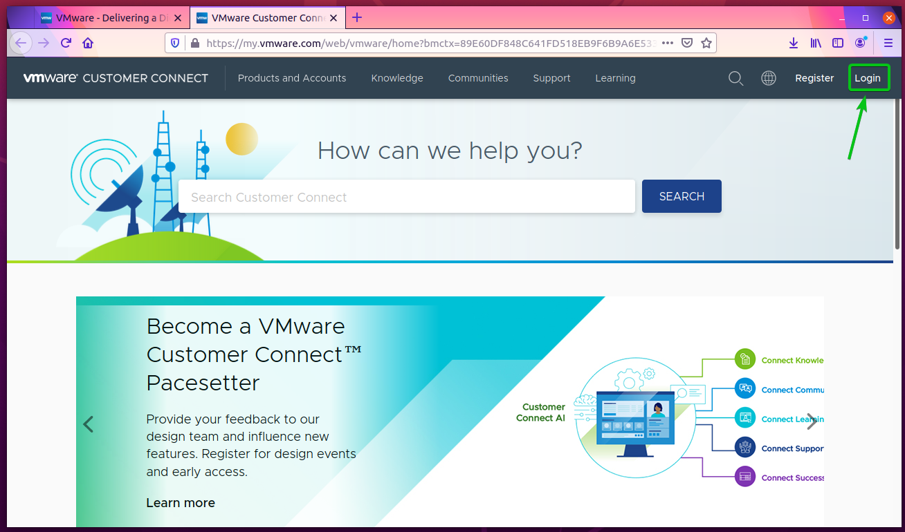 Vmware login