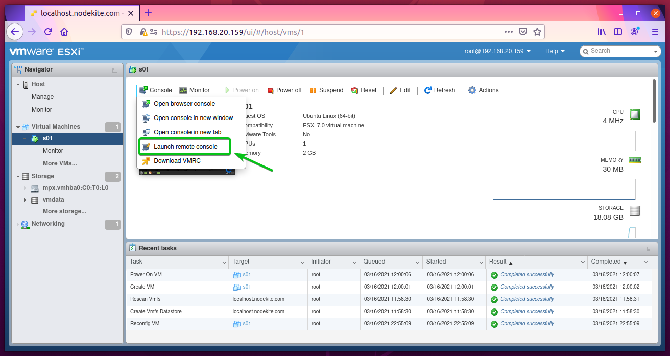 vmware remote viewer