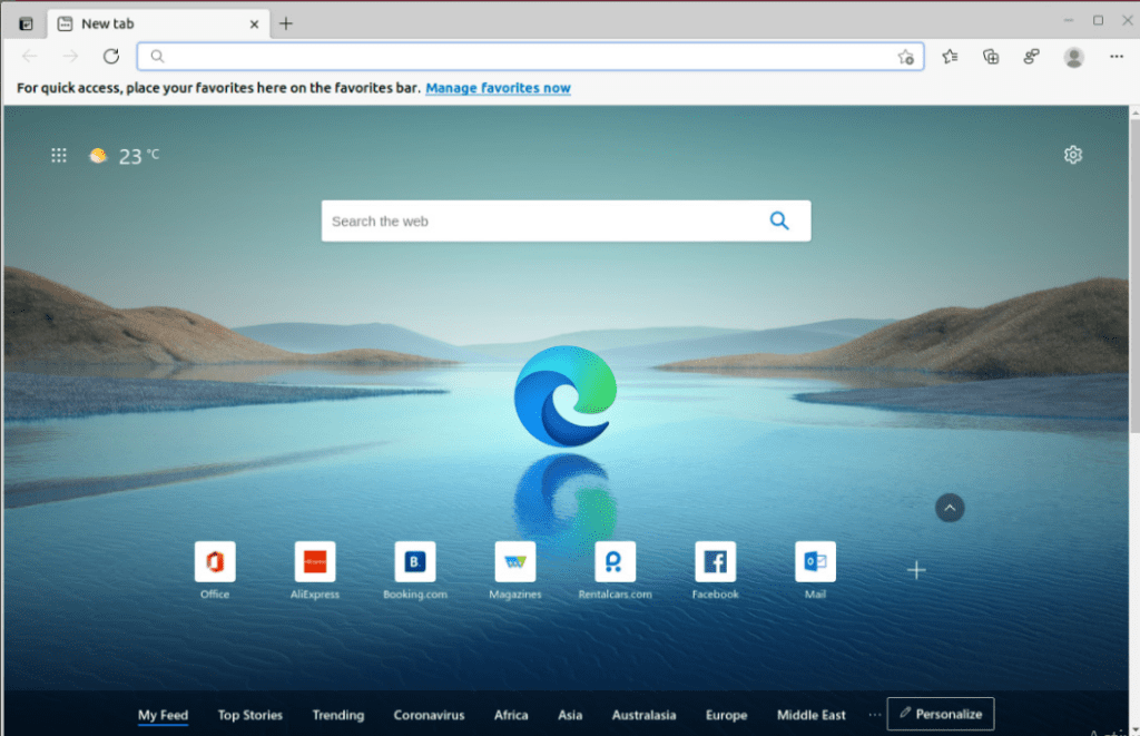 Установить microsoft edge ubuntu