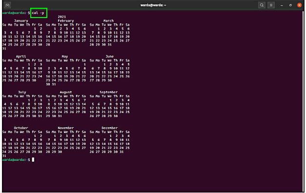 linux-cal-command-tutorial