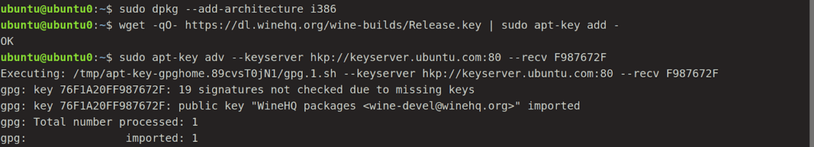 Репозиторий https dl winehq org wine builds ubuntu bionic inrelease не подписан