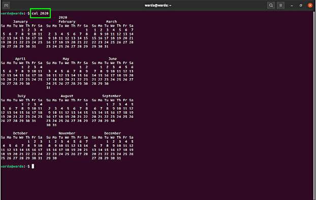 linux-cal-command-tutorial