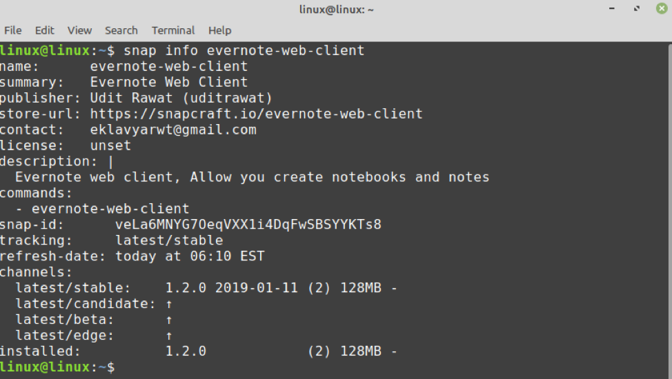 evernote linux client