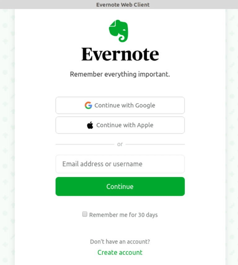 install evernote app