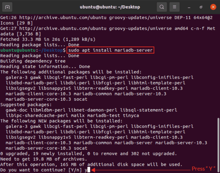 mariadb phpmyadmin ubuntu 20.04