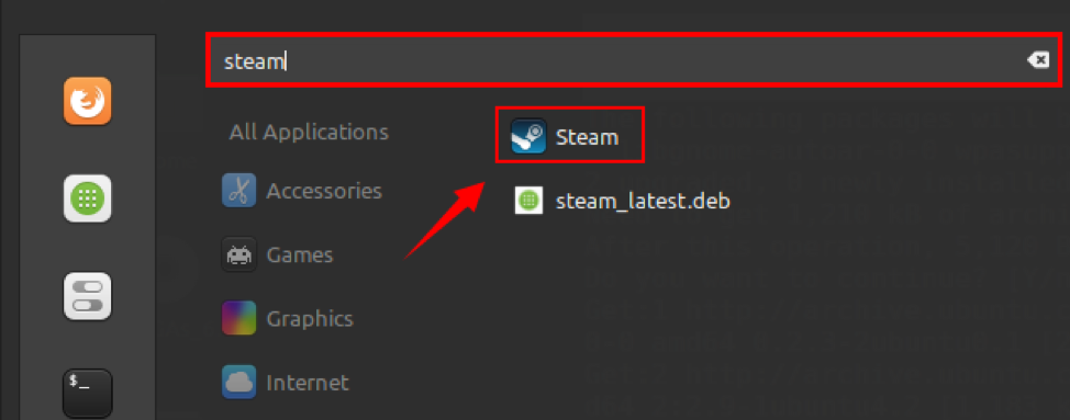 steam linux mint