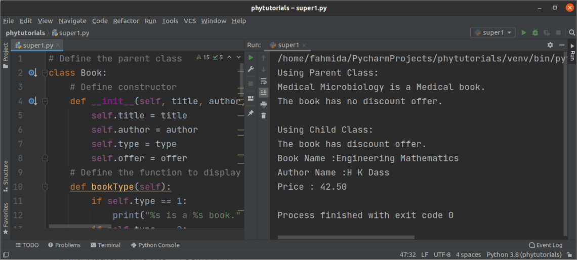 Python super() function