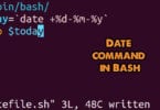 Date command in Bash